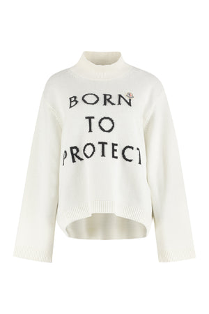 Moncler Born to Protect - Maglione dolcevita in lana-0